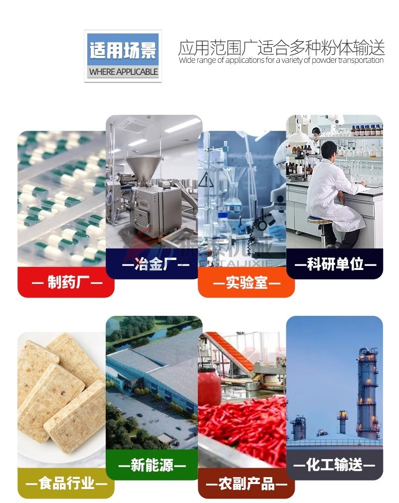 PVA聚乙醇粉料振动筛配套真空上料机适用场景