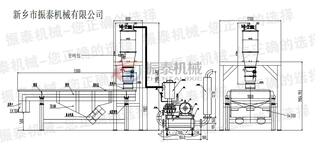 尿素真空上料机图纸方案